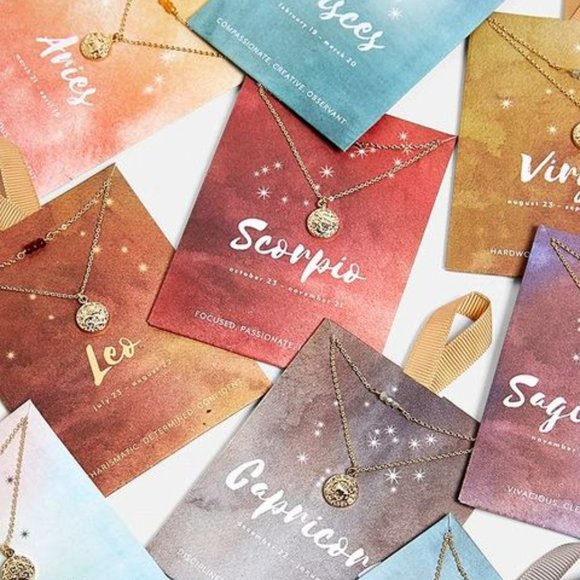 Zodiac Virgo Mini Pendant Necklace Set - Picture 5 of 5